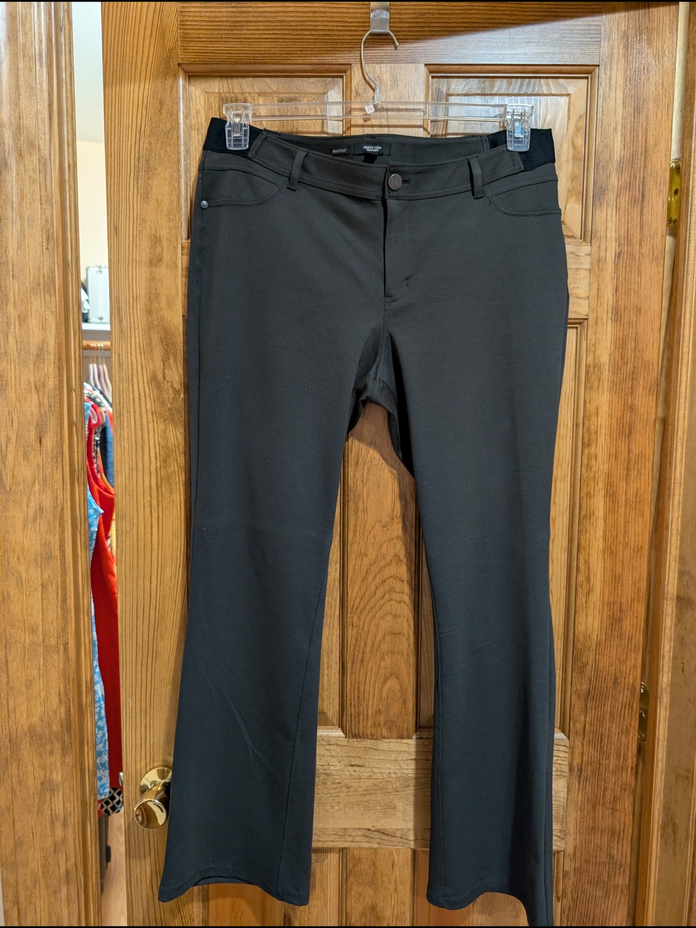 Women's Olive Green Stretch Simply Vera Pants